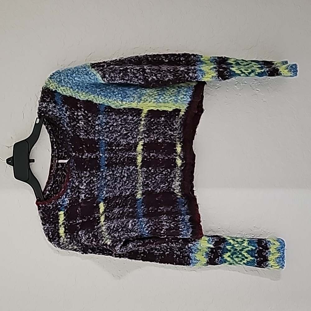 Free People Emerson Plaid Crop Pullover Sweater - Picture 17 of 17